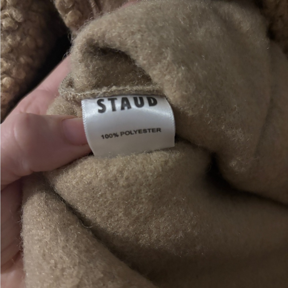 STAUD Sherpa Hoodie in Mocha - Picture 4 of 5